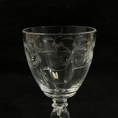 Heisey Moonglo Water Goblets with Lariat Stem 6″H – Set of 6