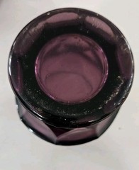 Set 4 Viking Amethyst Purple Georgian Glasses Honeycomb 4.25″ Tall