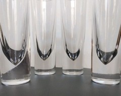 Leonardo Gelli Grappa Italian Weighted Heavy Bottom Highball Glassesb7″ Set Of 4