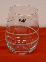 ROLF GLASS — SPIRAL CUT, STEMLESS DRINK GLASS