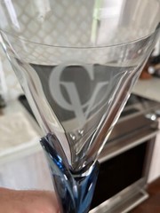 Martini Glasses Bormioli Luigi Courvoisier Cognac Blue Tulip Stemmed (2)