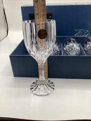 Cristal d’Arques Wine Glasses Set of 4 Bretagne Pattern 6.5 Inch BNIB