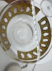 MCM 2 Franciscan Rambler Rise Champagne Coupes & 1 Culver Antigua 22K gold BOWL