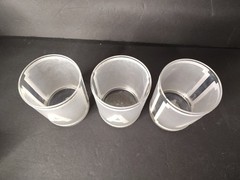 Set Of 3 Georges Briard Frosted Monogrammed A LowBall Whiskey Tumblr Glasses
