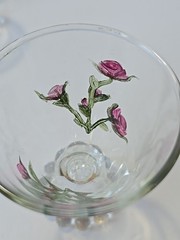 Bubble Footed Handpainted Glasses Set Of 6