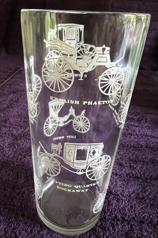Vintage Libbey Horseless Carriage Highball Glass