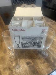 Champagne Flutes Columbia Vintage Original Cristallerie Zwiesel Germany Open Box