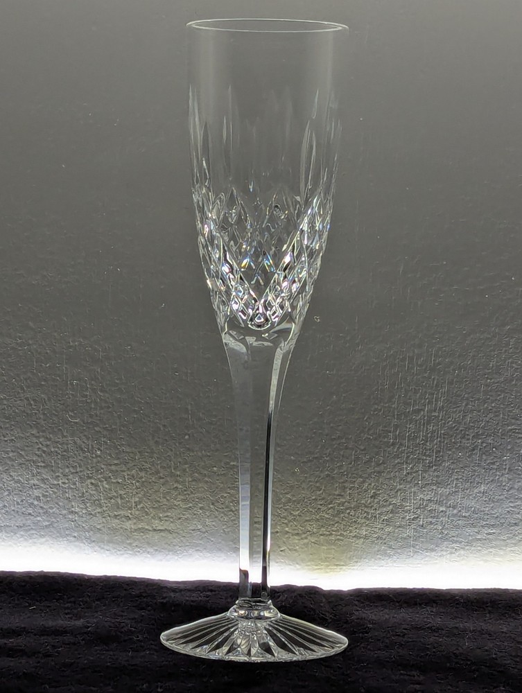 Stuart Crystal Fluted Champagne Shaftesbury Retired EUC