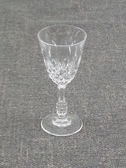 6pc Vintage Royal Crystal Rock Linea Medici Claret Wine Glasses