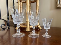 Vintage Cristal D’arques Tuileries Villandry Water or Wine or Cordial Glasses