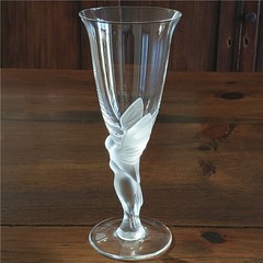 Igor Carl Faberge Frosted Snow Dove Bird White Wine Glasses 8” – France Set of 5