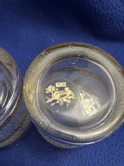 Mid Century Modern 22k Gold Crinkled Ice Whiskey Glasses Set of 4 The Bridge