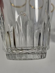 4 Pasabahce Gold Rimmed Highball Glasses 5″ Turkey