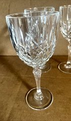 3 Marquis By Waterford Crystal Markham All Purpose Wine Goblets Glasses