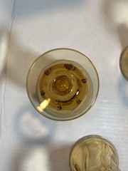 Vintage Fostoria Jamestown Swirl Amber Honey Juice/Water Goblets Set of 4