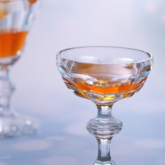 Vintage Hand Cut K9 Crystal Glass Stemware For Martini/Cocktail/Wine 4oz
