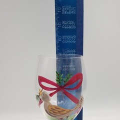 Block Basics The Twelve Days of Christmas Wine Glass – Four Calling Birds