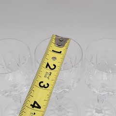 5 Pcs Galway Irish Crystal Kylemore Wine Goblets 5.5″ Tall