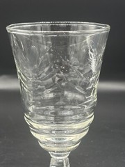 Set of 2 Rock Sharpe Arctic Rose Footed Juice Glasses 4-7/8″