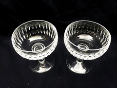 PAIR OF WATERFORD CRYSTAL MAUREEN CHAMPAGNE TALL SHERBET GLASSES EXC- MORE AVAIL