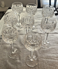 Waterford Crystal Kildaire Wine Goblet Set of 4 Glasses 7.5 Tall Long Stem