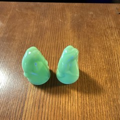 Set of two Uranium bottoms up shot glasses