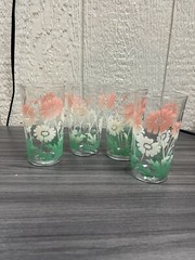 Set of 4 Vintage 1960’s Anchor Hocking 8 oz Juice Glasses!
