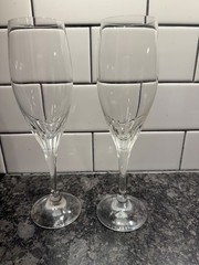 Crystal Champagne Flutes Schott Zwiesel, Revue, Set of 2, 8 5/8″