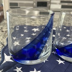 Greenbrier’s Blue Ribbon Highball Clear Drinking Glasses(Set of 4) 13.2 oz