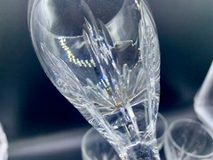 Lenox Crystal 7 7/8” Tall Glass Wine USA Firelight Clear Set 3 Stemware