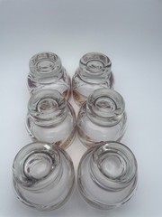 Culver Chantilly Rock Glasses Peony F22K Gold Ornate Mid Century 7oz S/6 C76