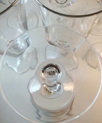 Nortake Paris Set of 7 Platinum Trimmed 14 Ounce Water Goblets