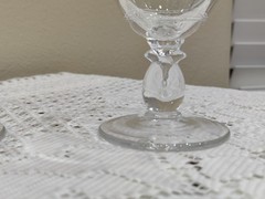 2 -VNTG/ Heisey CRYSTAL GLASSES/ Moonglo Cutting/USA