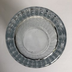 Anchor Hocking Cross Hatch Cooler Glass Tumblers 16.5 Oz Clear Glass 6″ Set of 3