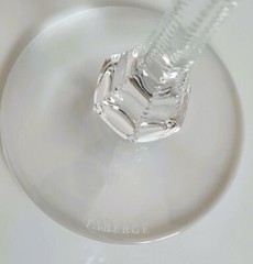 FABERGE CRYSTAL ODESSA LIGHT BLUE WINE HOCK GLASS, MARKED, DISCOUNT PRICE