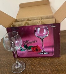 Libbey Stemware Glasses Balle Connoisseur 6 Pieces 7 1/4 oz Original Box
