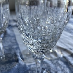 Vintage Waterford Crystal Kildare Claret Wine Glass 6 1/2” Set Of 4