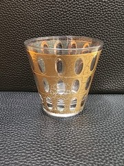 1 Culver Cannella 22kt Gold Old Fashioned Rocks Glasses MCM Vintage Replacement