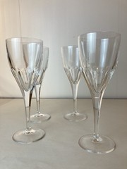 Villeroy and Boch crystal adeline claret wine glasses set of 4