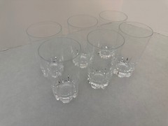 Set of (6) – Cristal D’Arques Cheverny – Hi-Ball Glasses – 5 1/2″ Tall