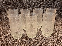 7 Glass Tumblers, 4 Large and 3 Small