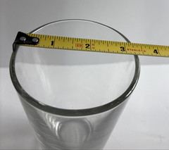 Libbey No. 37 Clear Hi-Ball Glass w/ Heavy Base Height 6 Inches