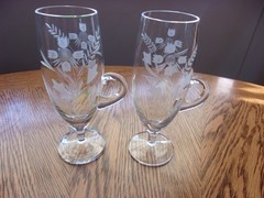 Irish Coffee Mug Etched 6 Oz Vintage – Set of 2
