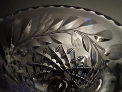 KOSTA BODA Rosa & Diamond FOOTED CRYSTAL GLASS SWEDEN