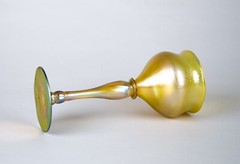 Antique LCT Tiffany Favrile Glass Princess Wine Goblet Signed #M5997 Circa 1900