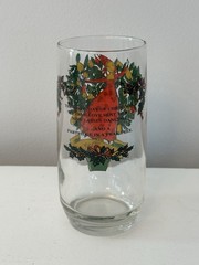9th NINTH DAY Anchor Hocking 12 DAYS OF CHRISTMAS 12 oz Glass Vintage Excellent