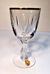 Tiffin Franciscan MIRAGE 6 7/8″ Goblet With Gold Rim