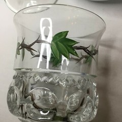 Metlox Poppytrail California Ivy Steamed 6″ Drinking Glasses Vintage