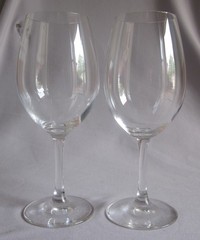 2 Red Wine Goblets Glasses Spiegelau Crystal Authentis Pattern 8 5/8″