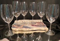 6 Rona 5-Star Fine Slovakian Crystal Wine Goblets Glasses Set